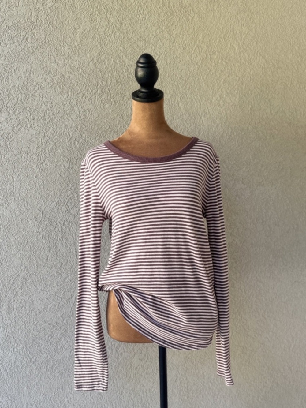 Soft Cotton Madewell Women's Small Striped Knit Pullover Crew Neck Luxury